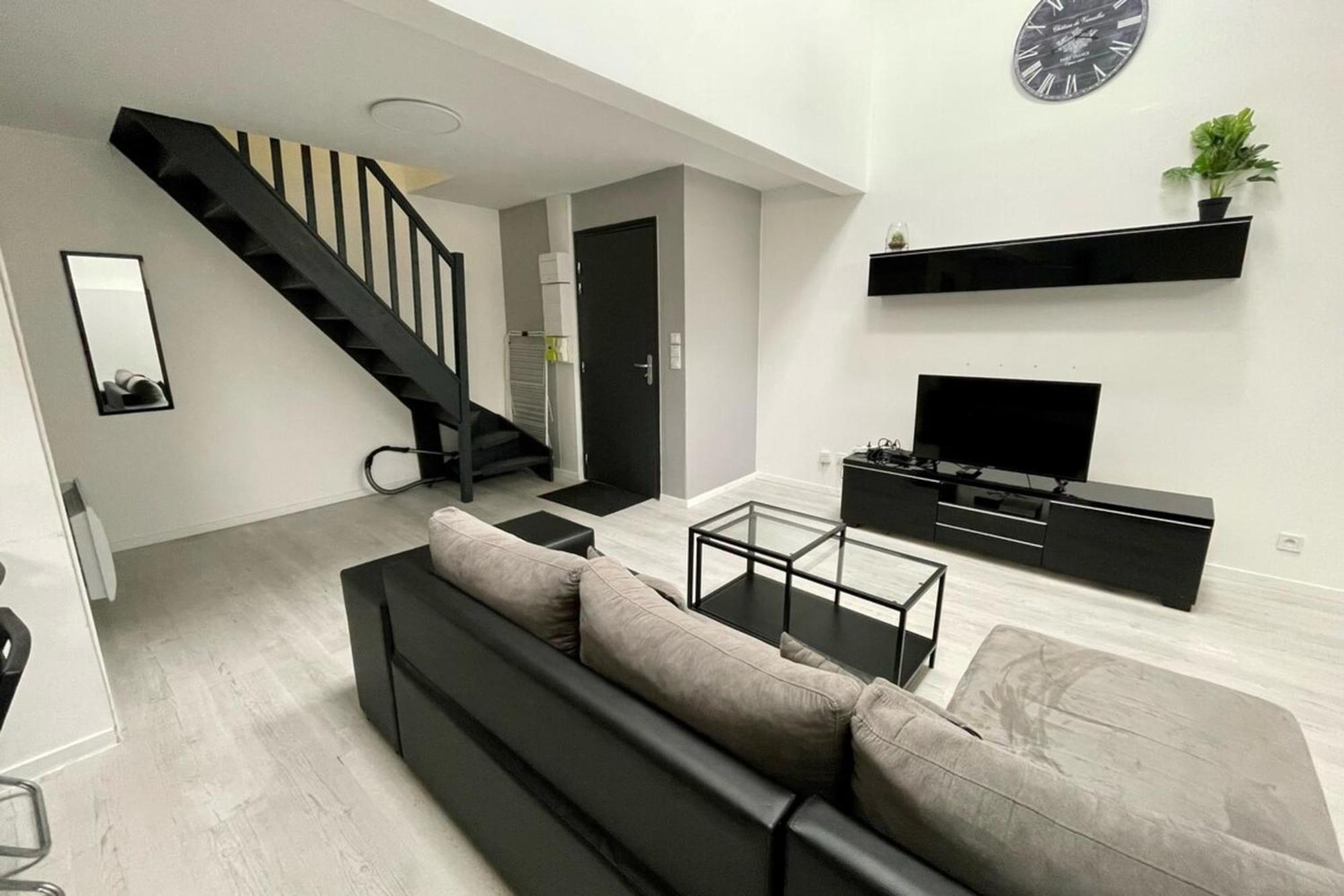 Duplex Montereau Centre - Chez Marc Apartment Luaran gambar